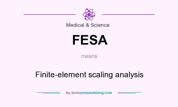What does FESA mean? It stands for Finite-element scaling analysis