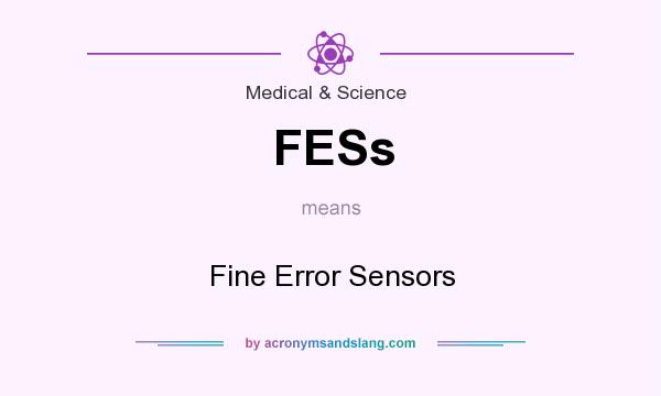 What does FESs mean? It stands for Fine Error Sensors