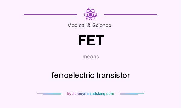 What does FET mean? It stands for ferroelectric transistor