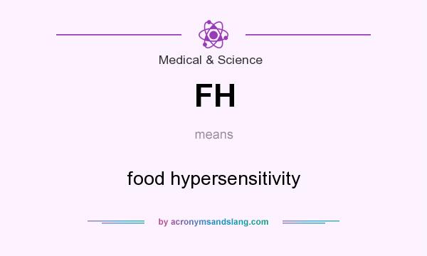 What does FH mean? It stands for food hypersensitivity