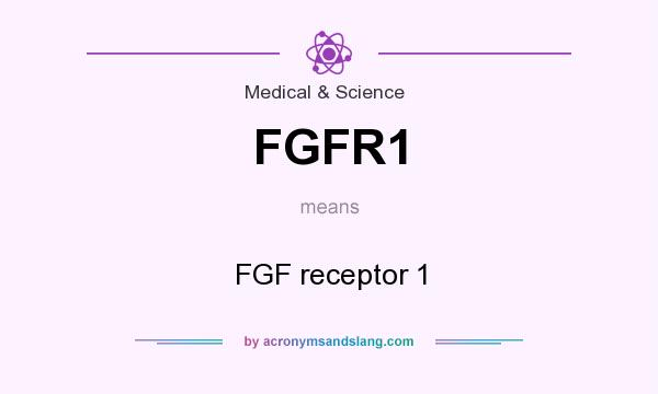 What does FGFR1 mean? It stands for FGF receptor 1
