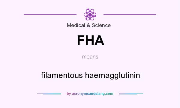 What does FHA mean? It stands for filamentous haemagglutinin