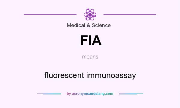 What does FIA mean? It stands for fluorescent immunoassay