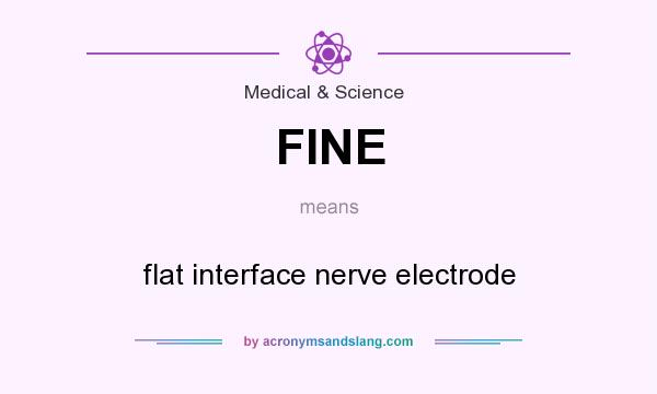 What does FINE mean? It stands for flat interface nerve electrode
