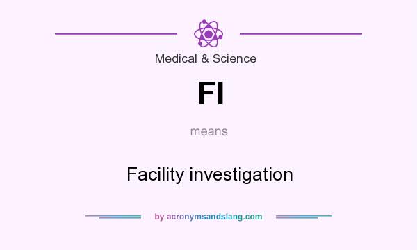 What does FI mean? It stands for Facility investigation