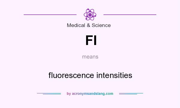 What does FI mean? It stands for fluorescence intensities