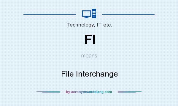 What does FI mean? It stands for File Interchange