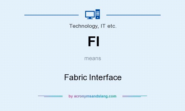 What does FI mean? It stands for Fabric Interface