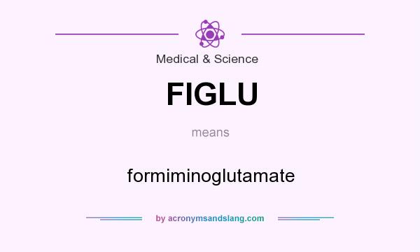 What does FIGLU mean? It stands for formiminoglutamate