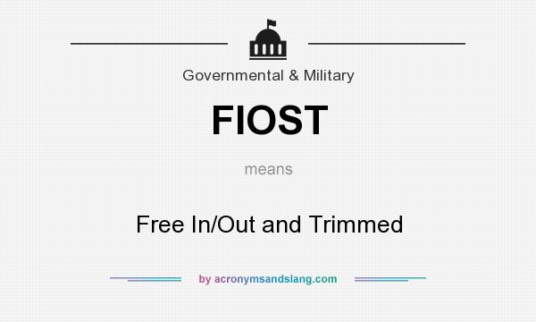 What does FIOST mean? It stands for Free In/Out and Trimmed