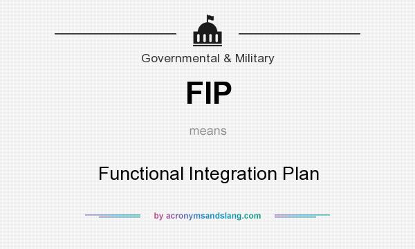 What does FIP mean? It stands for Functional Integration Plan