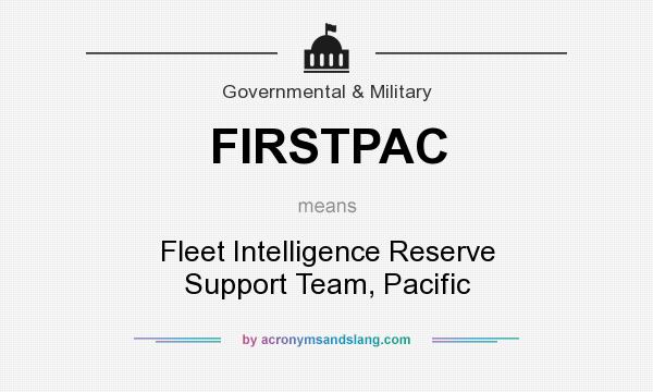 What does FIRSTPAC mean? It stands for Fleet Intelligence Reserve Support Team, Pacific
