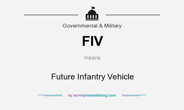 What does FIV mean? It stands for Future Infantry Vehicle