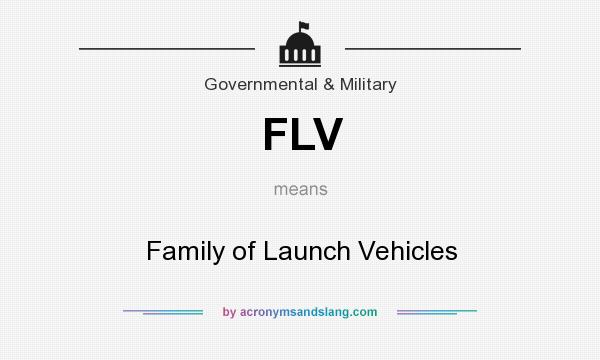 What does FLV mean? It stands for Family of Launch Vehicles