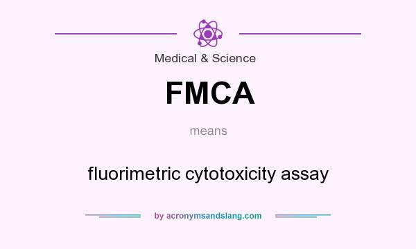What does FMCA mean? It stands for fluorimetric cytotoxicity assay