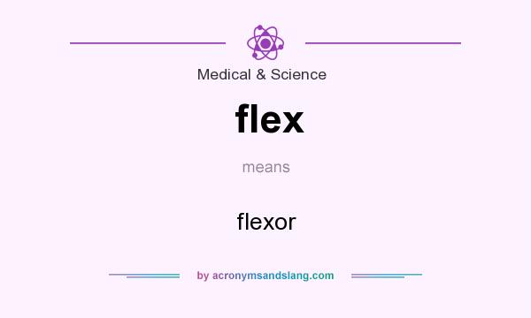 What does flex mean? It stands for flexor