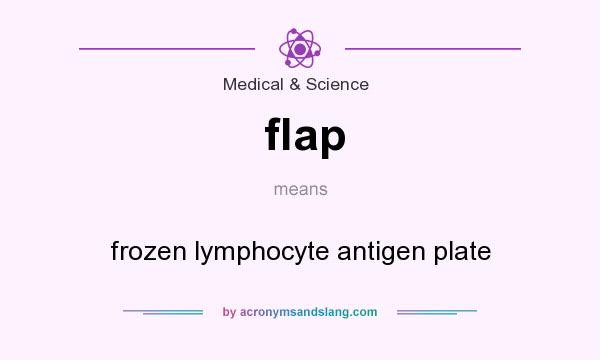 What does flap mean? It stands for frozen lymphocyte antigen plate