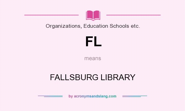 What does FL mean? It stands for FALLSBURG LIBRARY