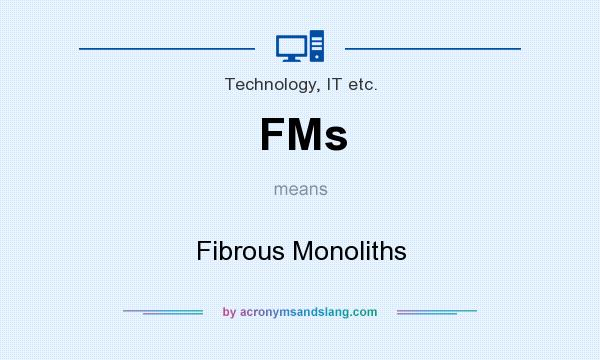 What does FMs mean? It stands for Fibrous Monoliths