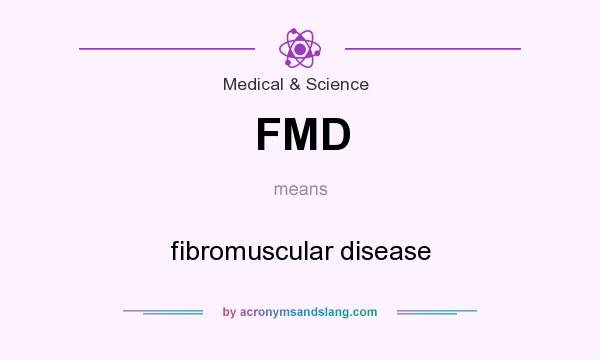 What does FMD mean? It stands for fibromuscular disease