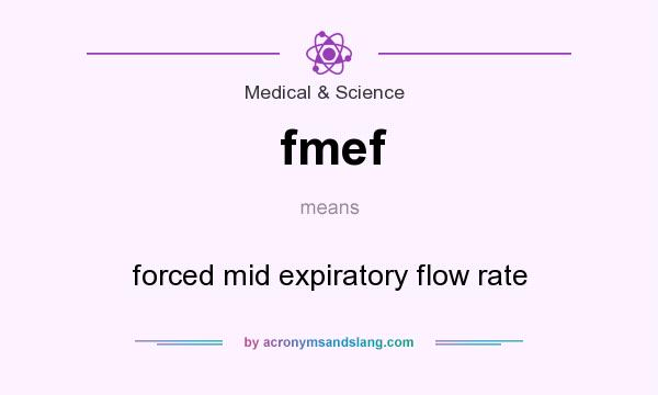 What does fmef mean? It stands for forced mid expiratory flow rate