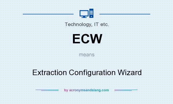 What does ECW mean? It stands for Extraction Configuration Wizard