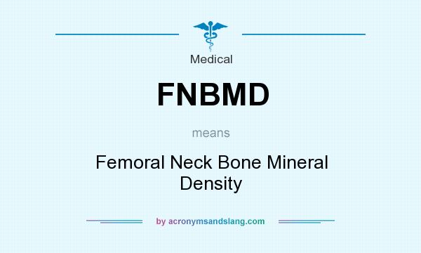 What does FNBMD mean? It stands for Femoral Neck Bone Mineral Density