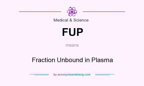 What does FUP mean? It stands for Fraction Unbound in Plasma