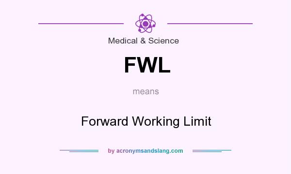 What does FWL mean? It stands for Forward Working Limit