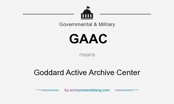 What does GAAC mean? It stands for Goddard Active Archive Center