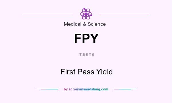 What does FPY mean? It stands for First Pass Yield