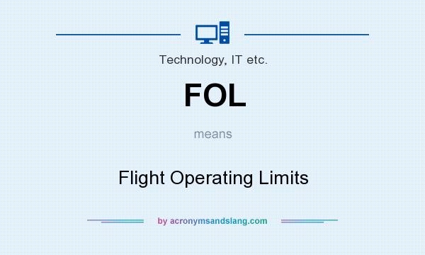 What does FOL mean? It stands for Flight Operating Limits