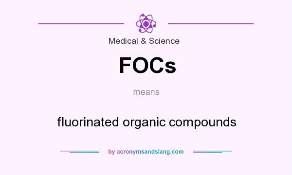What does FOCs mean? It stands for fluorinated organic compounds