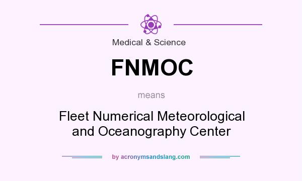 What does FNMOC mean? It stands for Fleet Numerical Meteorological and Oceanography Center