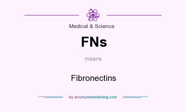 What does FNs mean? It stands for Fibronectins