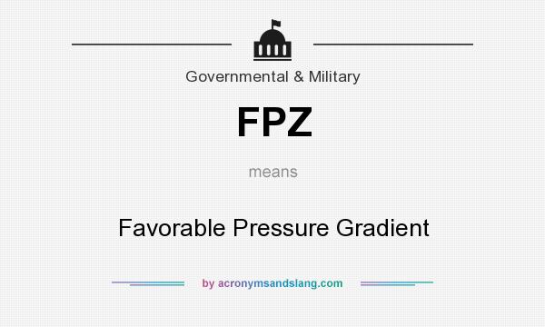 What does FPZ mean? It stands for Favorable Pressure Gradient