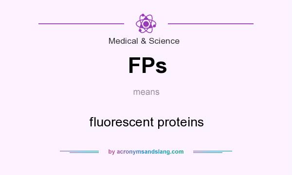 What does FPs mean? It stands for fluorescent proteins