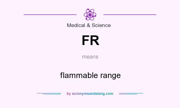 What does FR mean? It stands for flammable range
