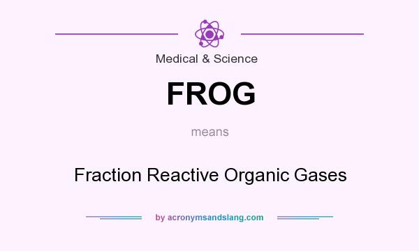 What does FROG mean? It stands for Fraction Reactive Organic Gases