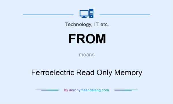What does FROM mean? It stands for Ferroelectric Read Only Memory