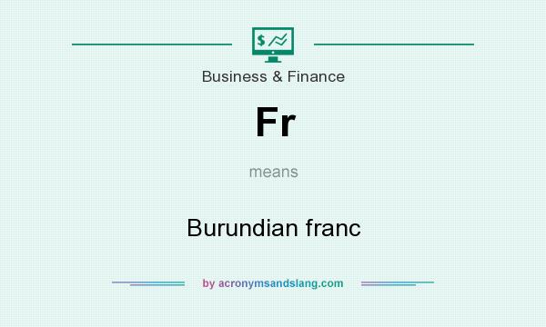 What does Fr mean? It stands for Burundian franc