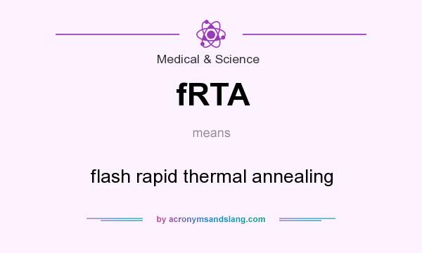 What does fRTA mean? It stands for flash rapid thermal annealing