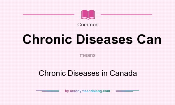 What does Chronic Diseases Can mean? It stands for Chronic Diseases in Canada