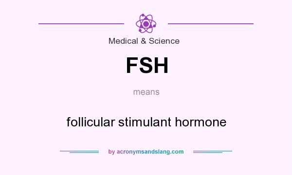 What does FSH mean? It stands for follicular stimulant hormone