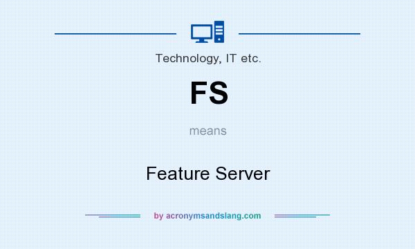 What does FS mean? It stands for Feature Server