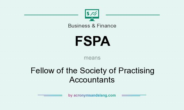 What does FSPA mean? It stands for Fellow of the Society of Practising Accountants
