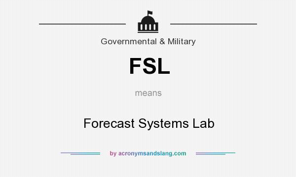 What does FSL mean? It stands for Forecast Systems Lab