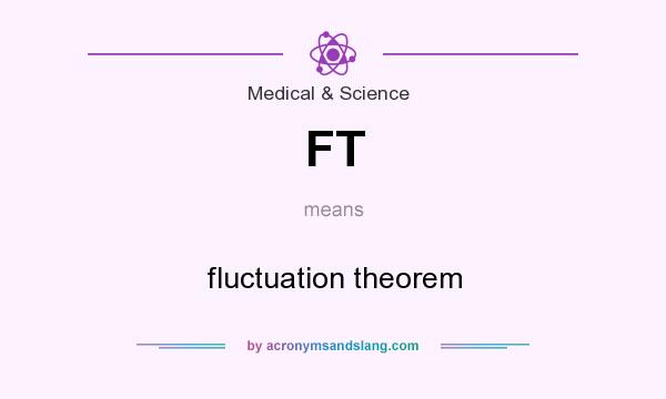 What does FT mean? It stands for fluctuation theorem