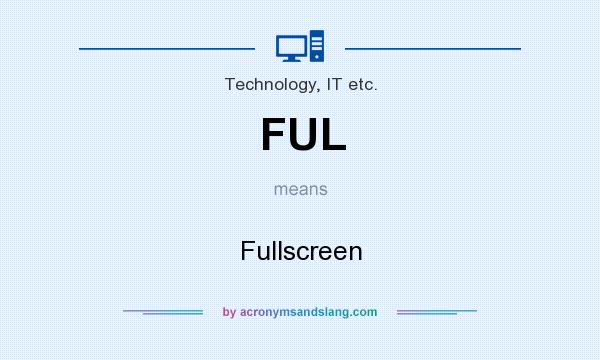 What does FUL mean? It stands for Fullscreen