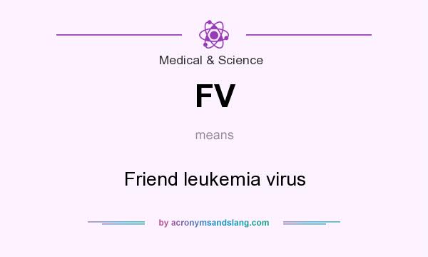 What does FV mean? It stands for Friend leukemia virus